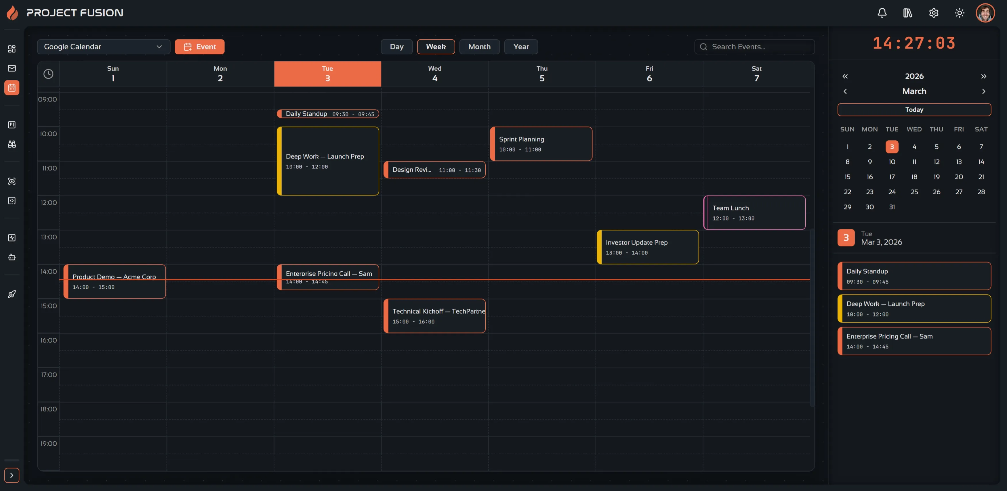 Project Fusion — PLANNER view